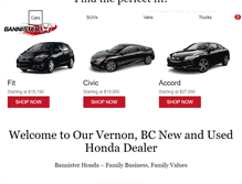 Tablet Screenshot of bannisterhonda.com